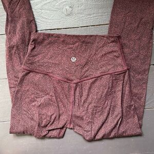 Lululemon align leggings size 2 static red burgundy